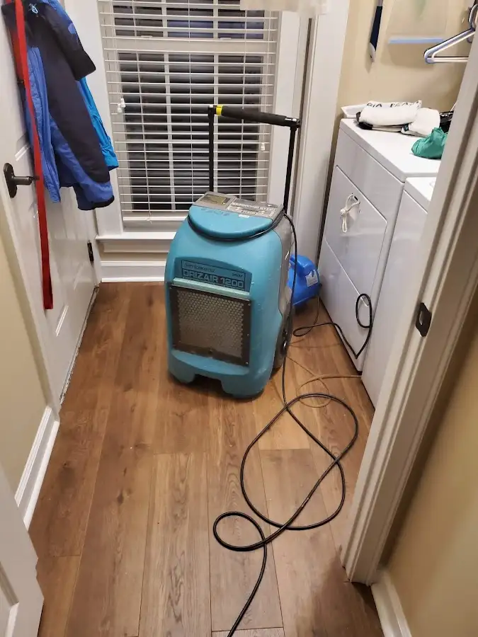 Commercial dehumidifier deployed for Flood Damage Cleanup in Hamtramck